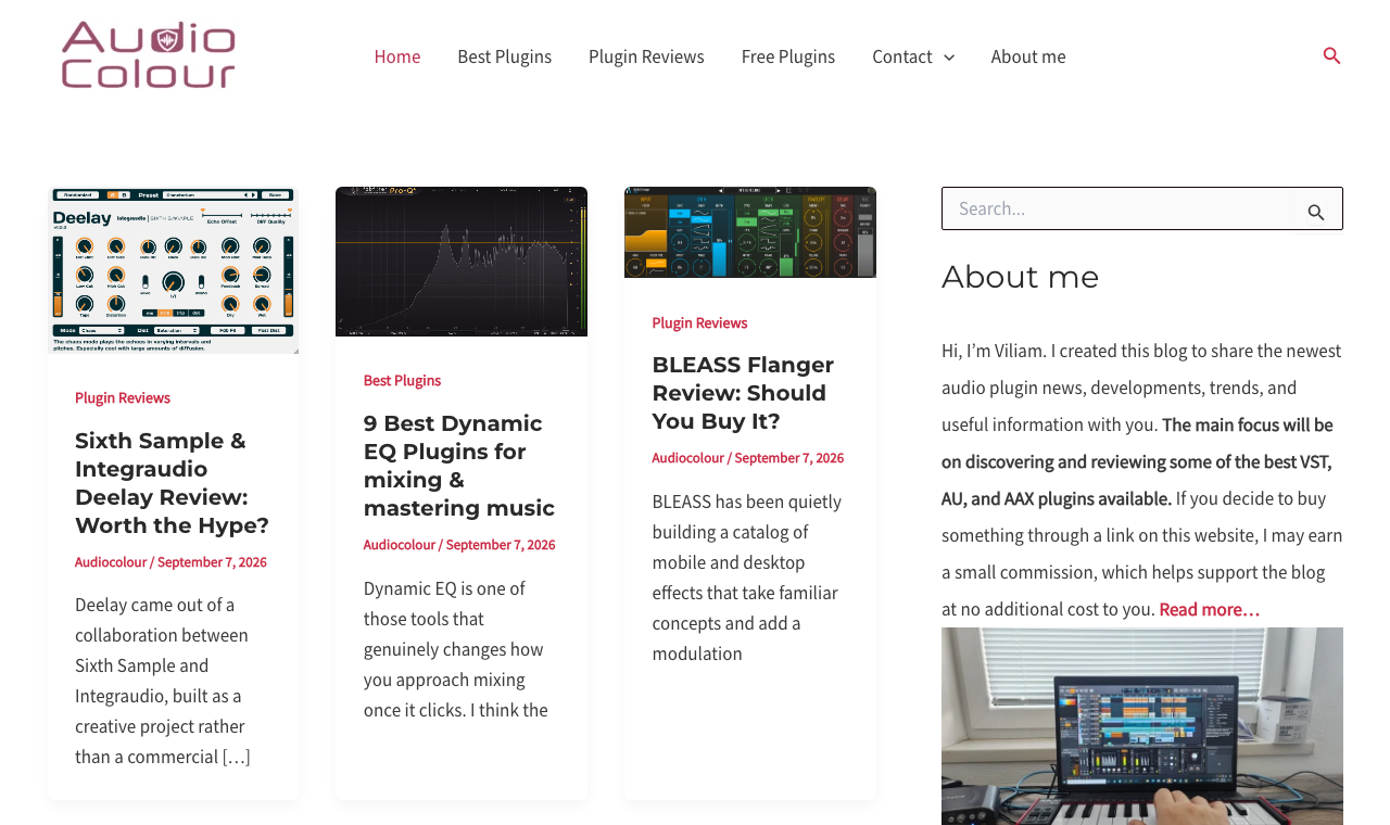 The Audiocolour homepage