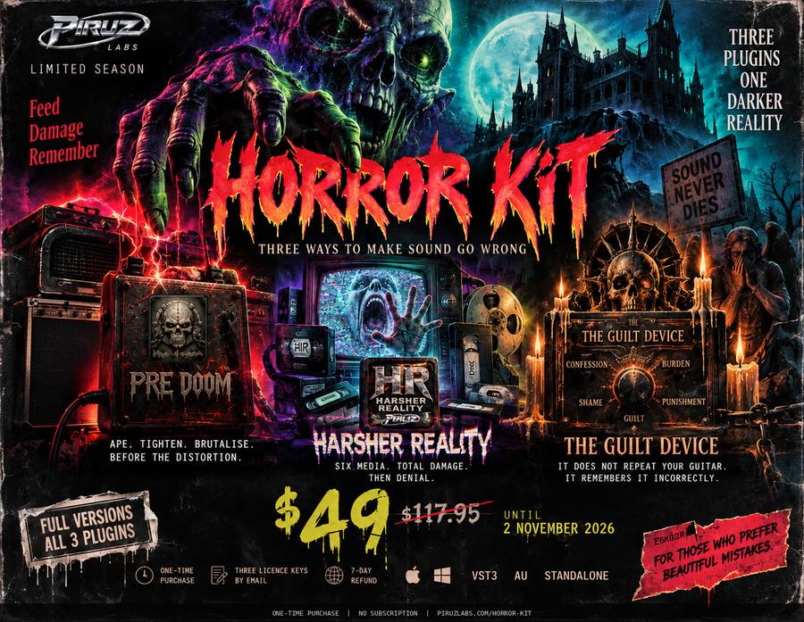 Piruz Horror Kit, three plugins for making things sound wrong