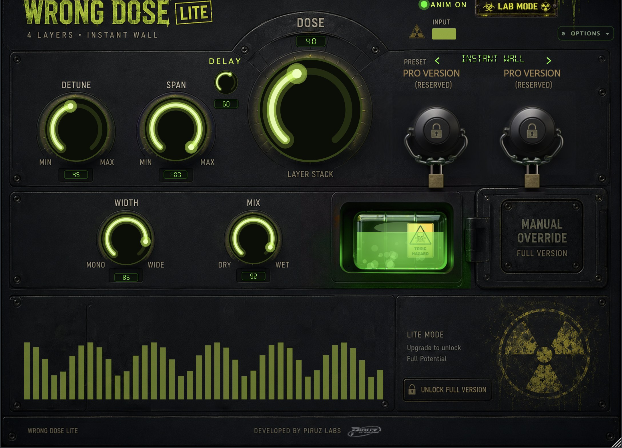 Wrong Dose interface